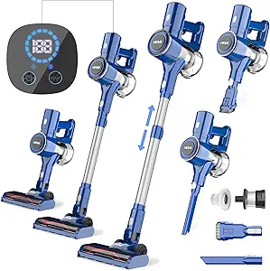 75% OFF HiKiNS Cordless Vacuum Cleaner, Lightweight Stick Vacuum, 12Kpa Strong Suction