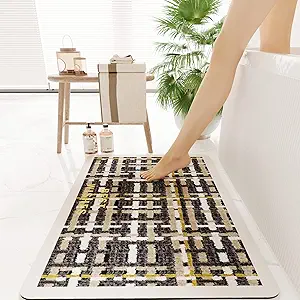 50% OFF Gropki Soft Diatom mud Absorbent Bathroom mats,Non-Slip and Dirty Bathroom Rugs in Toilet