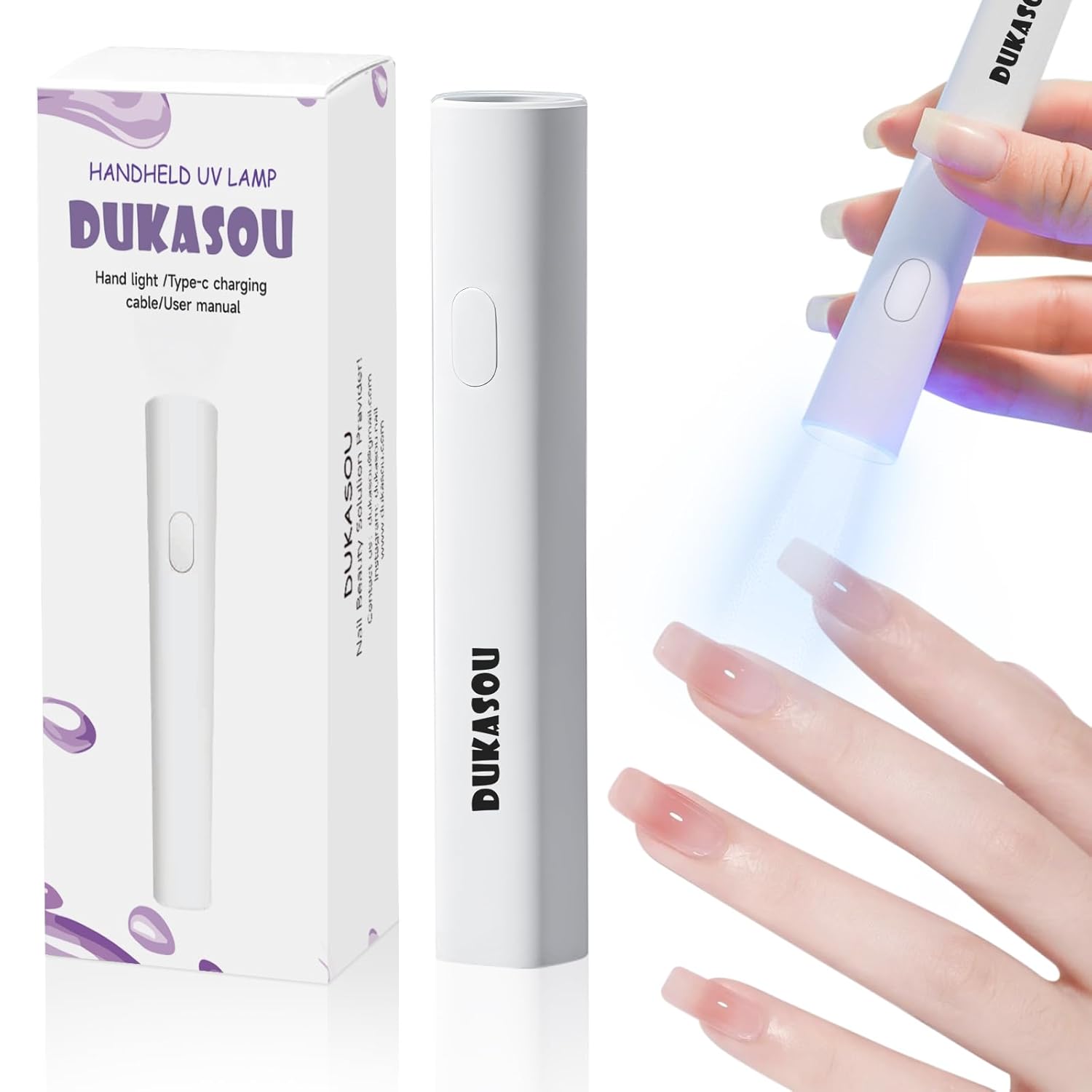 40%OFF Handheld UV Light for Gel Nails, Portable Mini Nail Light