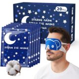 50%OFF 20 Packs Men’s Steam Eye Mask,Heated Eye Mask for Dry Eyes Dark Circles Puffy Eyes,Disposable SPA Warm Compress