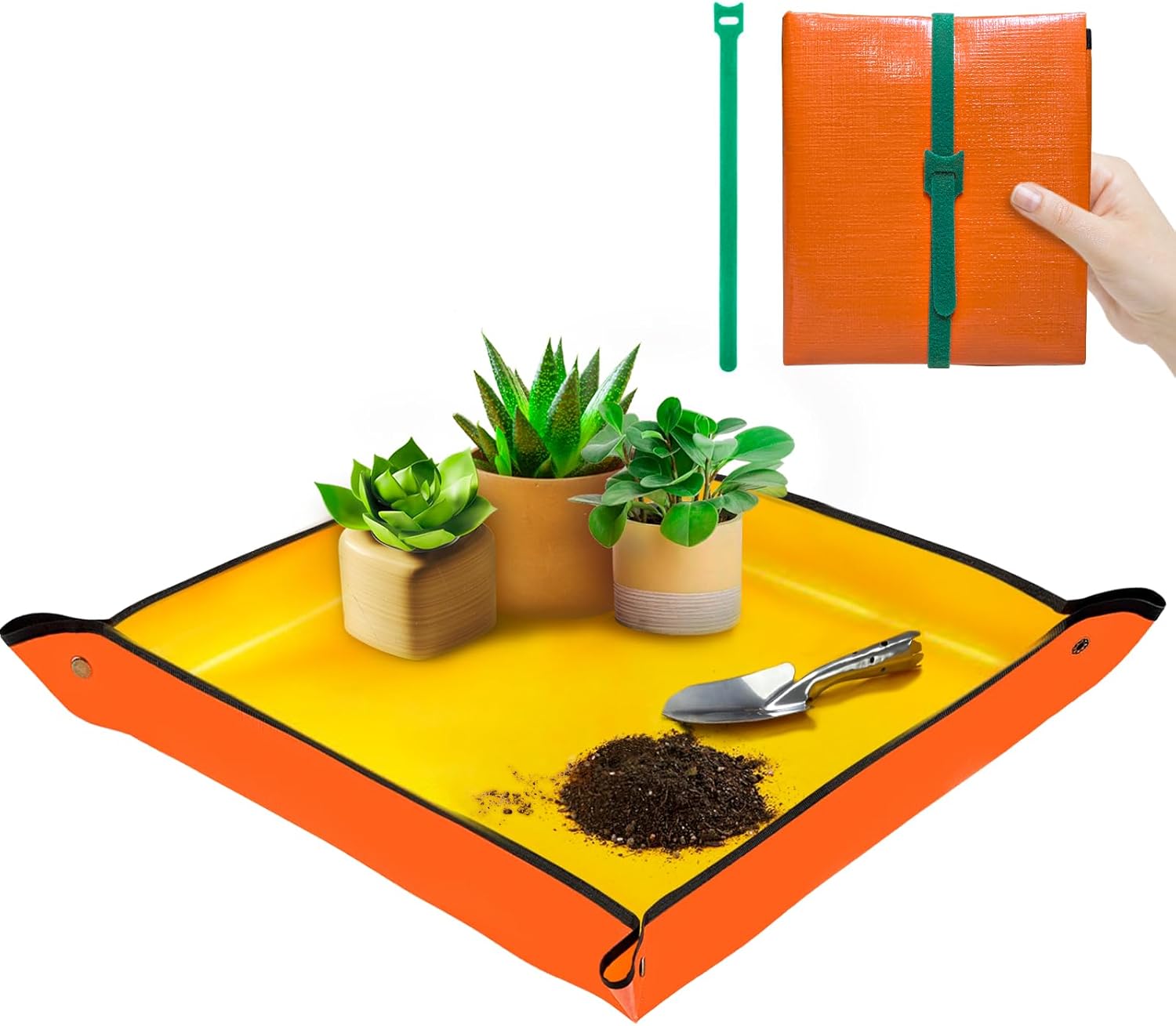 50%OFF Plant Repotting Mat 26.8″ X 26.8″,Square Succulent Gardening Mat Waterproof Transplanting Mat for Indoor