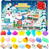 50%OFF Mochi Squishies Advent Calendars 2024 Kawaii Christmas Countdown Toys Party Favors for Kids