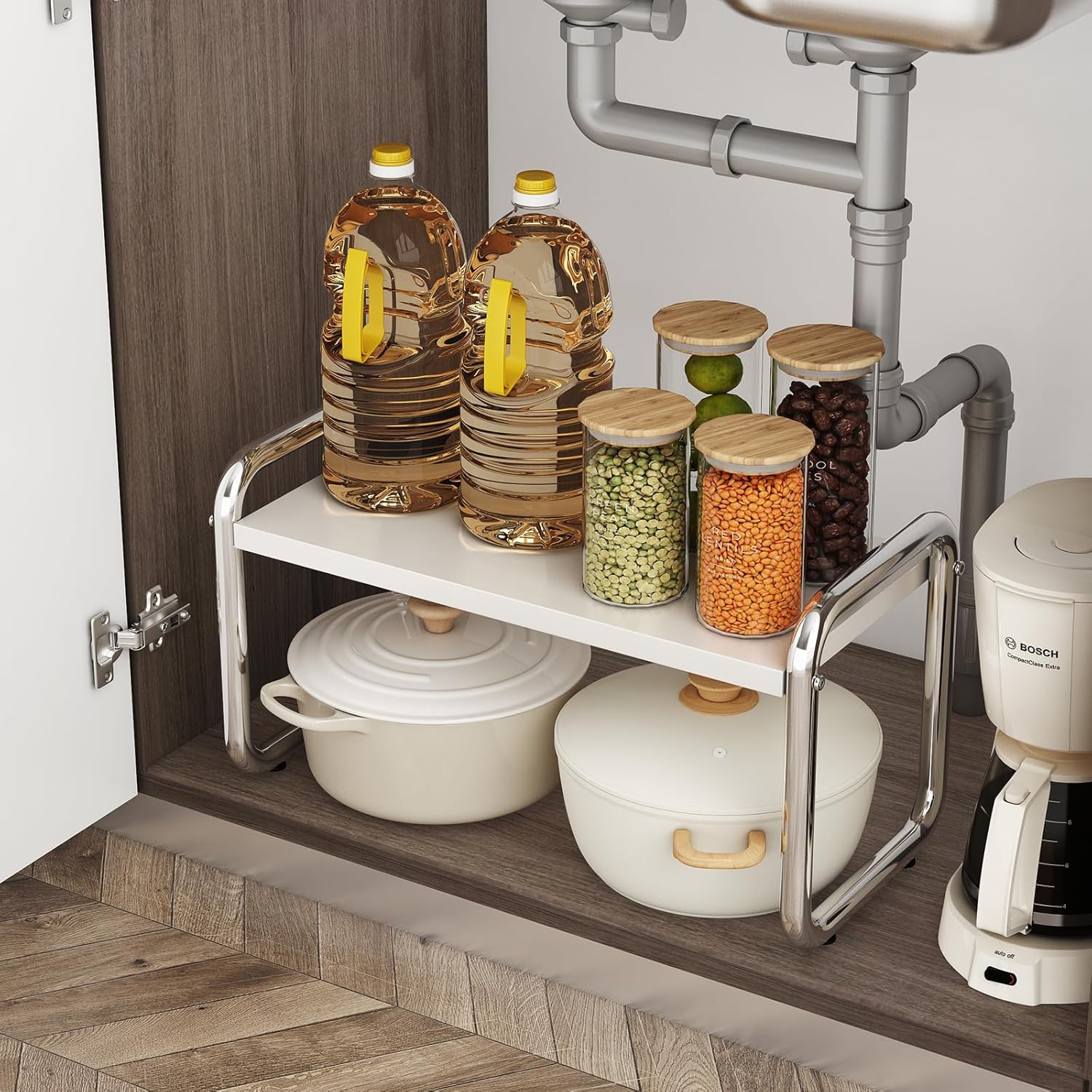 50%OFF Iron spice rack, kitchen spice storage rack, seasoning bottle rack, kitchen storage rack