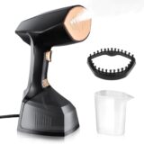 50%OFF Steamer for Clothes 1800W with 3 Steam Rate, VOUTOORO LCD Display Iron & Steamer 2-in-1
