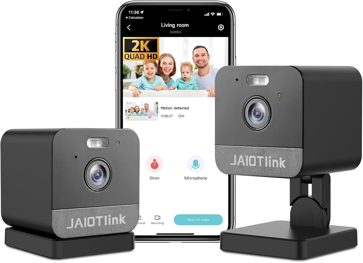 30%OFF 2K 2.4G/5G Dual-Band Security Camera Indoor, Plug-in Cameras for Home Security, Baby/Pet WiFi Camera