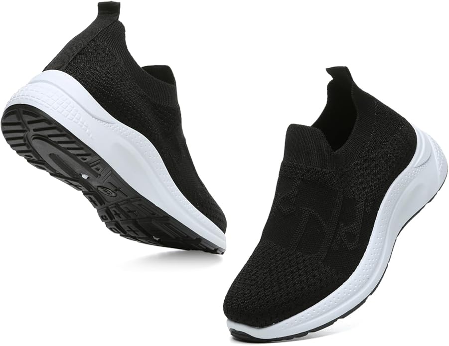 50%OFF Bernal Sneakers for Women Walking Running Shoes Flying Woven Mesh Upper Casual Non Slip Lace Up Lightweight Tennis Shoes