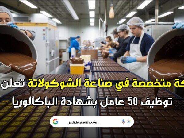 أنابيك: توظيف 50 عامل في صناعة الشوكولاتة والحلويات بمدينة الدار البيضاء-نواصر